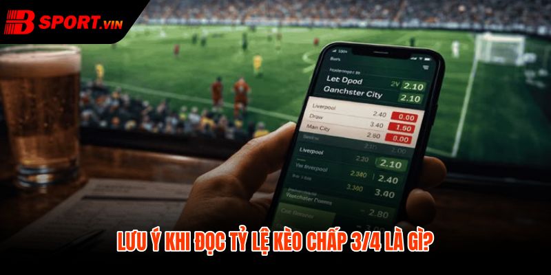 Kèo chấp 3/4 là gì dấu âm dương trước giờ bóng lăn